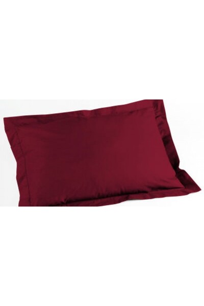 COM LIVING HOUSE Pillowcase 50 x70 ranforce cotton burgundy
