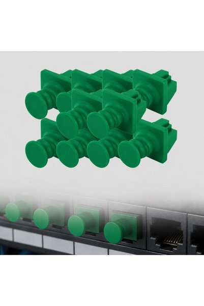 FONIX Set of 10 Dust Plugs for RJ45, PortGuard, Dust Protection, Anti-Humidit...