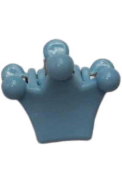 Generic مشبك شعر على شكل تاج باللون الأزرق