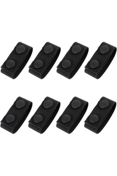 GENERAL Larrel 8 Pcs Nylon Duty Belt Keepers, Double Snaps Belt Keepers for D...