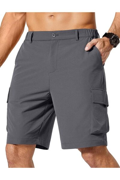 COOFANDY شورت كارجو رجالي بطول 9 بوصات خفيف الوزن للمشي والرياضة والعمل وصيد ...