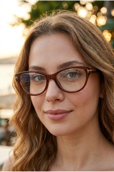 MONAL EYEWEAR Geometric + Frame Optically Compatible Blue Light Protection Be...