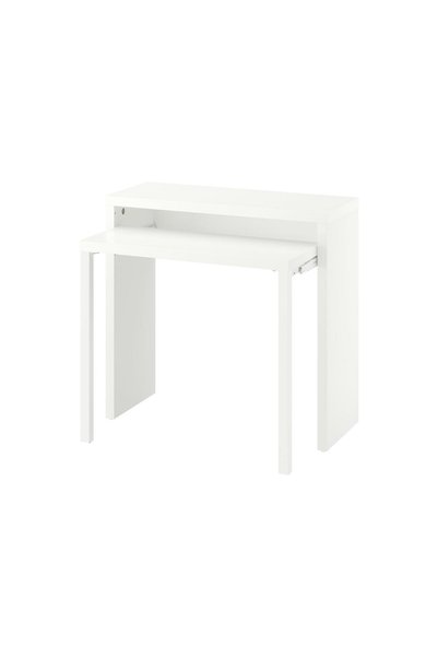 IKEA Beyaz Çalışma Masası 90x71x75-87 cm