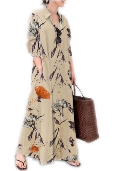GENERAL Ladyful Womens Button Down Shirt Dress dress