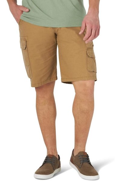 Wrangler Authentics شورت رجالي من رانجلر مصنوع من قماش التويل المرن، شورت كارجو