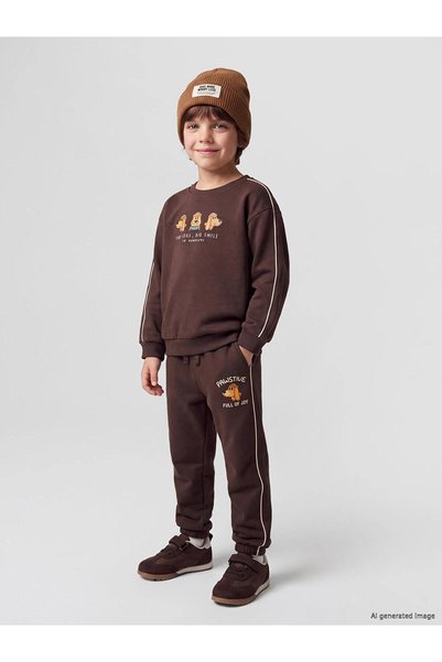 LC Waikiki Printed Boys' Jogger Sweatpants (W6)