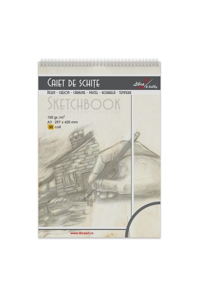 Libra Bloc desen si schite A3 30 file carton de 150g