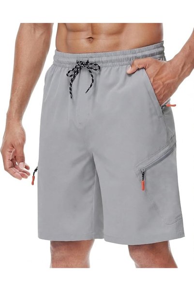 Lazydayz LAZYDAY Men's Hiking Cargo Shorts 9 Inch Inseam with Zipper Pockets ...
