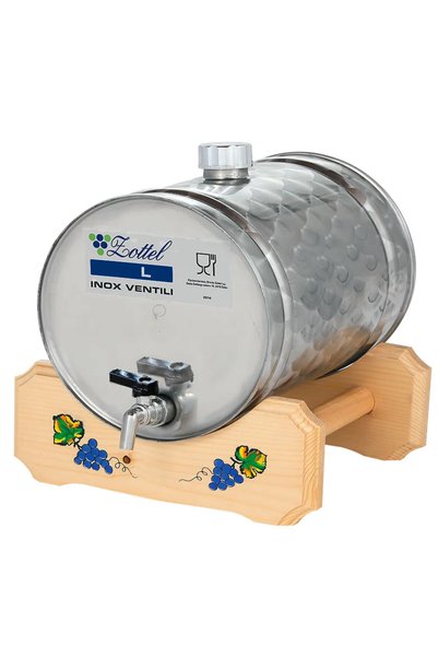GALO Butoi orizontal inox 12L - depozitare lichioruri distilate