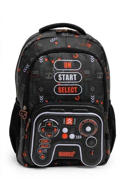 Bubbles Loading Black School Bag Mu-6595