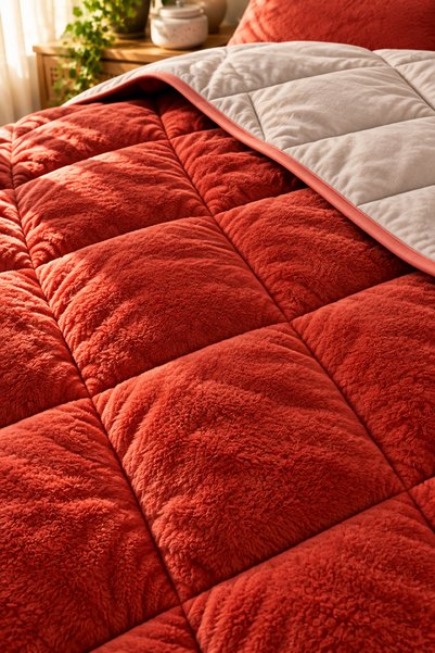 Cottessia Home Single Double-Sided Luxury Welsoft Quilt 155X215 4 Seasons