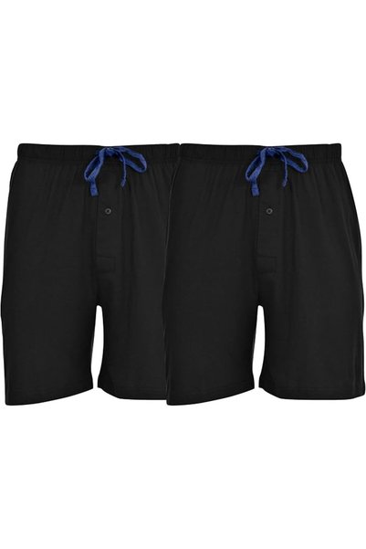 HANES شورت نوم قطني للرجال، عبوة من قطعتين، طول الساق الداخلي 7.5 بوصة، مريح ...
