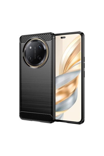 BURAQ غطاء حماية لهاتف Honor X60 Pro مصنوع من ألياف الكربون بملمس مصقول من ما...