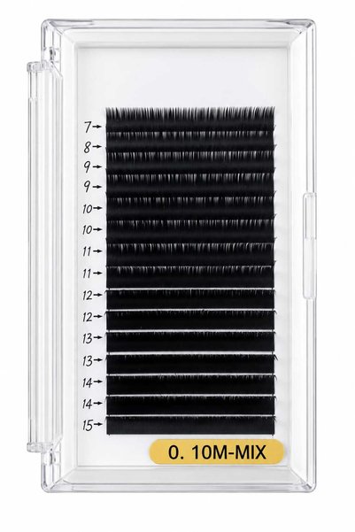Glamura Lashes Επεκτάσεις Βλεφαρίδων Mix Professional – Καμπυλότητα M (0.10 m...