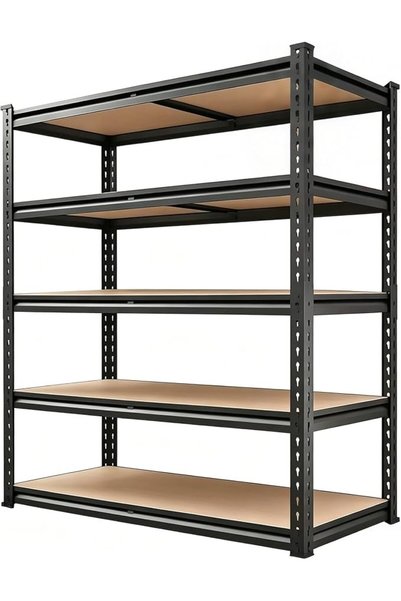 GHETTOGANG GH Heavy Duty Shelving Units,5 Tier Adjustable Storage Shelves, Ki...