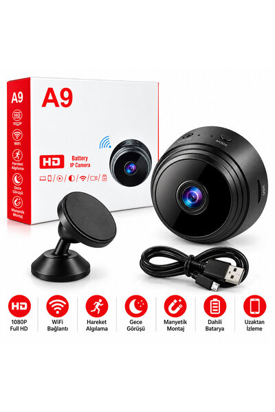 Eseno Select Wifi Hd Mini Battery Ip Kamera Uzaktan İzlenebilen 20FPS-15FPS A9