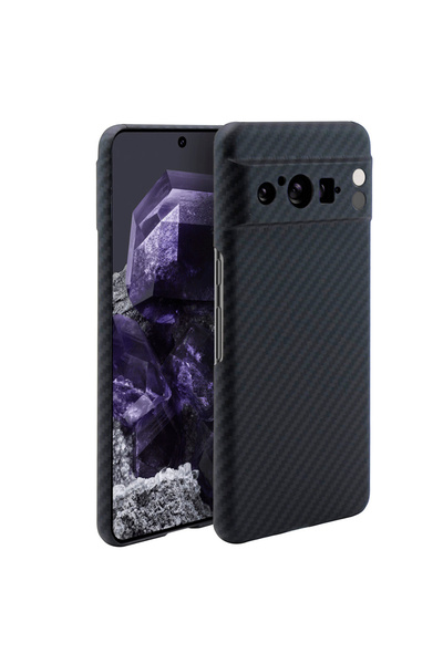 XGSM Husă din fibră de carbon pentru Google Pixel 8 Pro, Negru