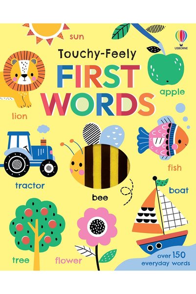 Usborne Touchy-Feely First Words – Sensory First Words Book 12+ μήνες