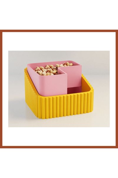 Generic Brand 3D Printing Peanut Bowl - Dual Chamber Shell Separator Presenta...