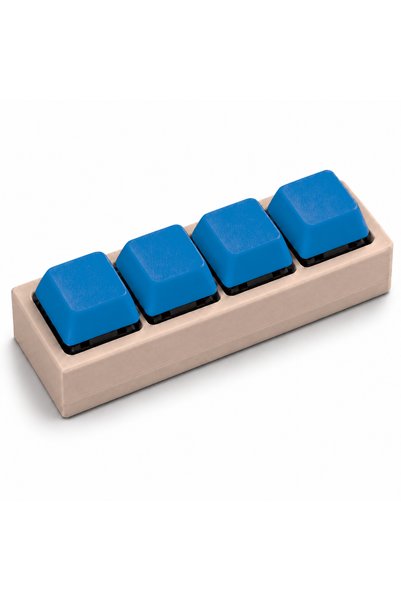 3DONE MODELS Clicker antistres cu 4 taste, printat 3D, baza maro latte mat, t...