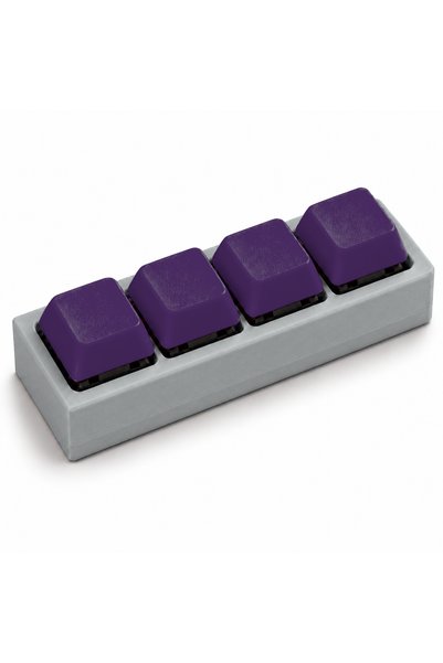 3DONE MODELS Clicker antistres cu 4 taste, printat 3D, baza argintiu, taste m...