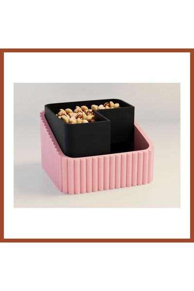 Generic Brand 3D Printing Peanut Bowl - Dual Chamber Shell Separator Presenta...