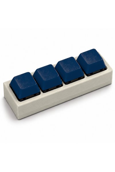 3DONE MODELS Clicker antistres cu 4 taste, printat 3D, baza alb os mat, taste...