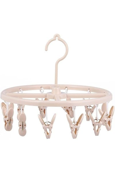 GENERAL Suit Hangers 12 Clips Drying Rack Multi-functional Underwear Socks To...