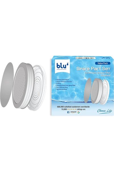 Blu Intelligent Health Solutions رأس دش أيوني وفلتر دش من بلو - محمول باليد -...