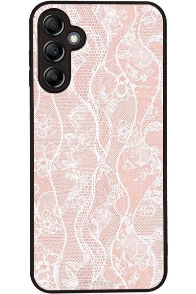 Sonique Θήκη Σειράς Diva για Samsung Galaxy A14 4G / Galaxy A14 5G Ροζ Δαντέλα