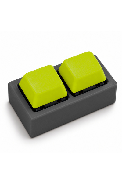 3DONE MODELS Clicker antistres cu 2 taste, printat 3D, baza gri inchis, taste...