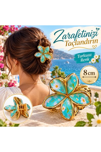 hennadibace 5-Leaf Plumeria Lotus Flower Model Hairpin - Elegant and Stylish ...
