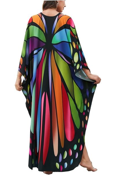 YouKD Women's Cotton Cardigan Bohemian Long Kimono Beach Swimsuit Cover Up Dr...