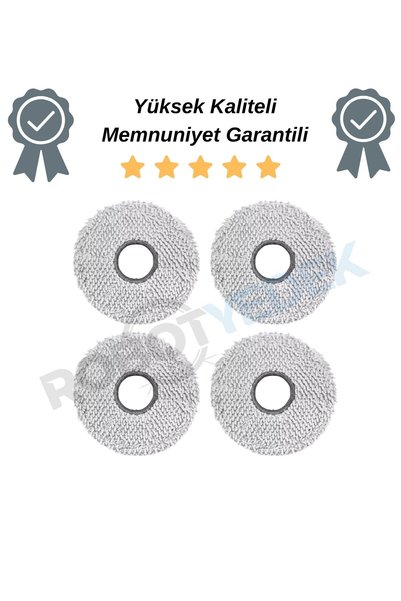 robotyedek Ecovacs Deebot T30C Compatible Mop Cloth-4 Pieces