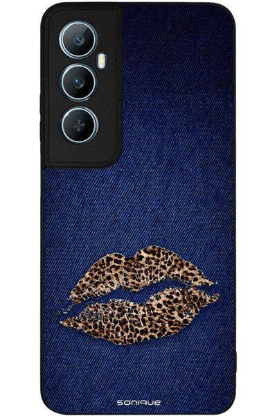 Sonique Θήκη Σειράς Diva για Realme C65 4G Ντένιμ Λεοπάρ