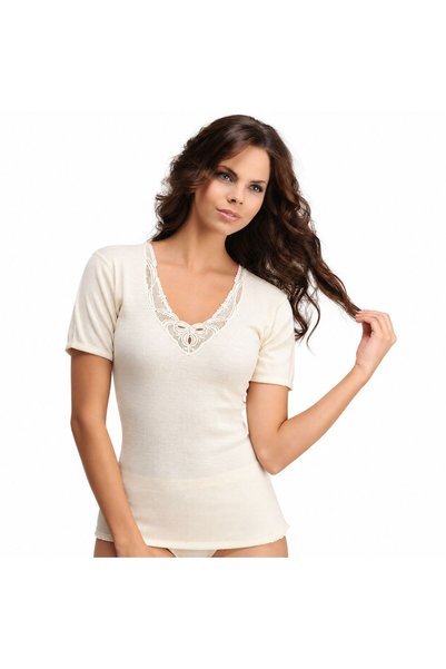 Hasyün Women's Camisole Lace Wool Short Sleeve Hsy-204