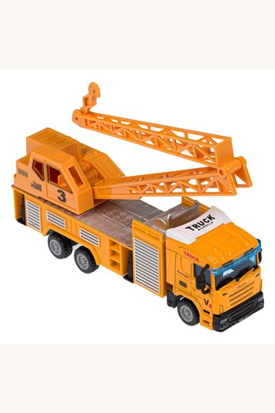 Comerivo Miniatura camion macara santier scara 1:64, piese metalice si plastic