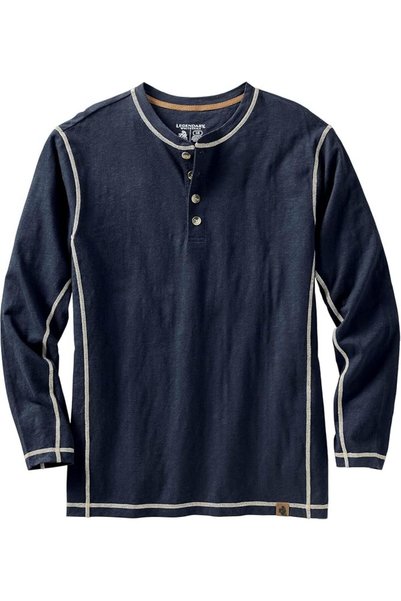 Legendary Whitetails mens Maverick Slub Henley Shirt Long Sleeve