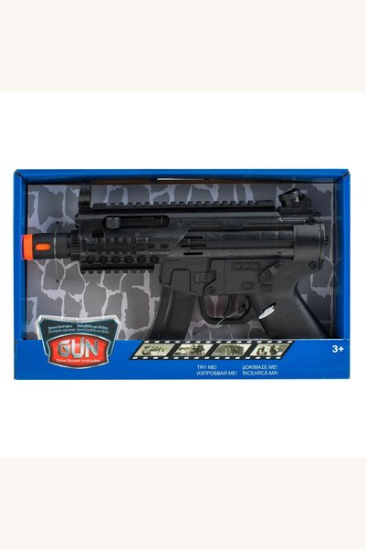 Comerivo Pistol Militar Plastic cu Efecte Sonore si Lumini - Joc Interactiv p...