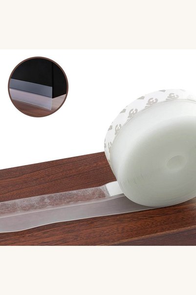 Comerivo Banda izolare TPE transparenta 3m x 3.5cm pentru usa