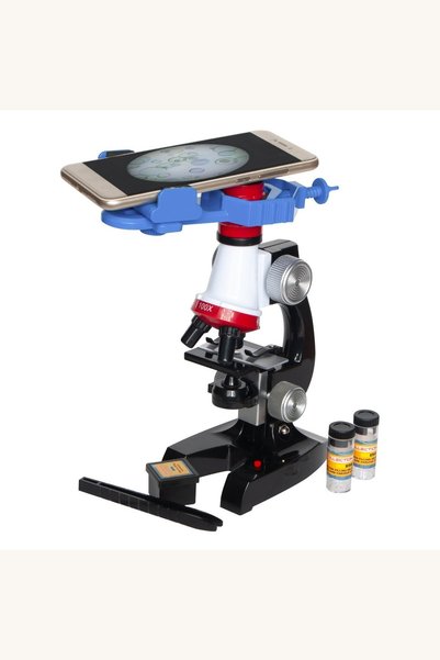 Comerivo Microscop cu marire pana la 1200x si suport pentru telefon, pentru e...