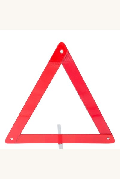 Comerivo Triunghi reflectorizant pentru masina, 41x41 cm, plastic si metal