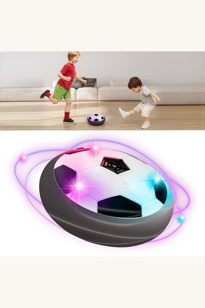Comerivo Fotbal plutitor cu lumina si ventilator incorporat, diametru 18.5 cm