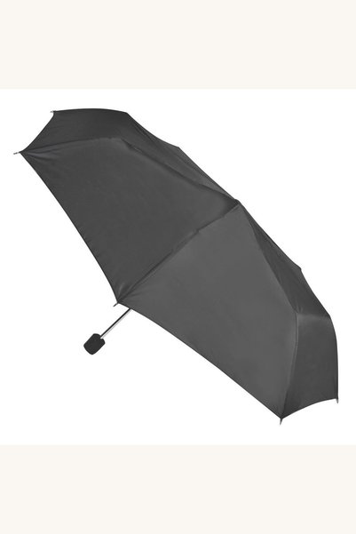 Comerivo Umbrelă pliabilă cu deschidere manuală, gri, lungime 53 cm