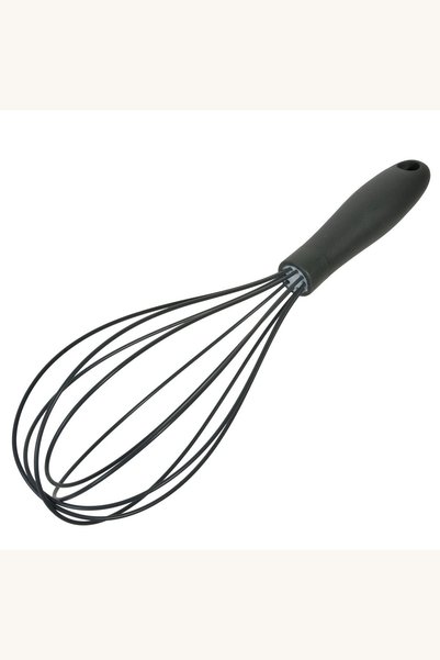 Comerivo Spatula tel silicon gri 30cm cu maner plastic pentru bucatarie