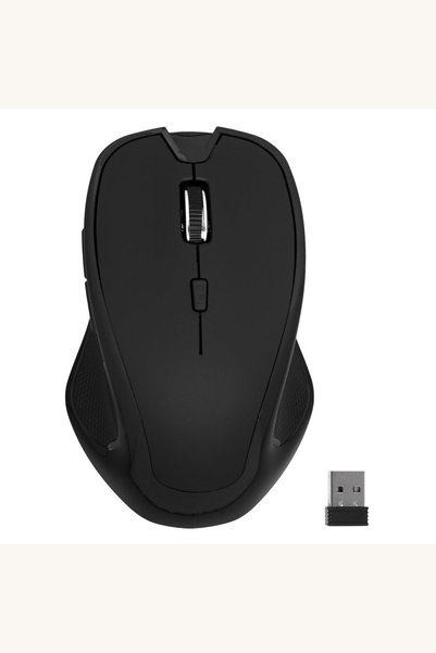 Comerivo Mouse wireless ergonomic cu adaptor 2.4 GHz pentru PC si laptop