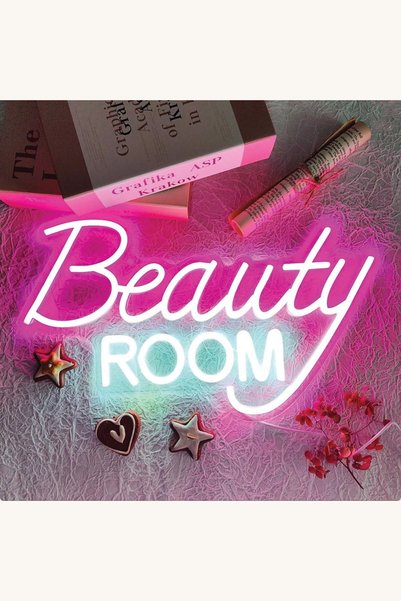 Comerivo Panou luminos LED neon Beauty Room 42.5x25cm pentru cameră