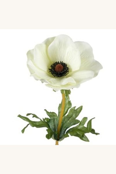 Comerivo Floare Artificiala Anemona Alba 40cm - Decoratiune Eleganta pentru Casa