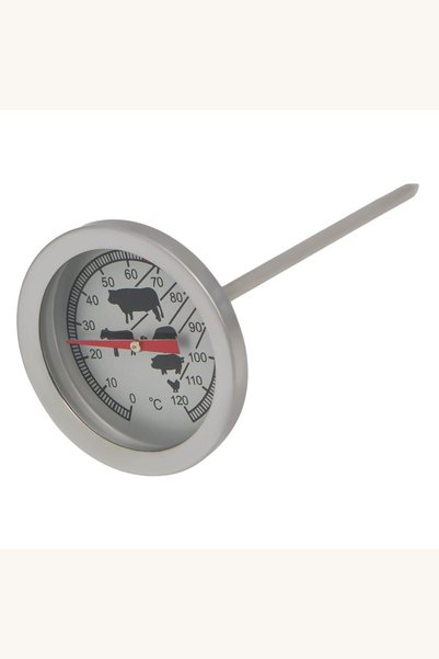 Comerivo Termometru Carne Otel Inoxidabil cu Diagrame, 5x10,5cm