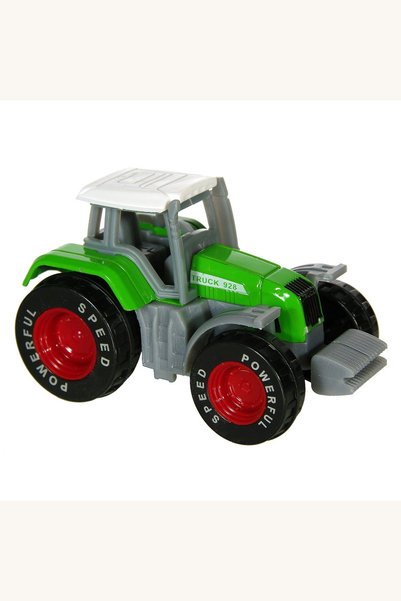 Comerivo Vehicul Tractor Miniatura Verde sau Rosu, Scara 1:64